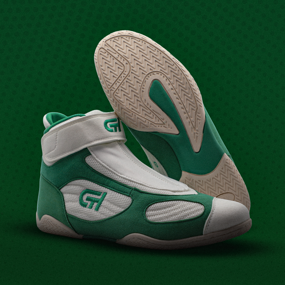 ｖ（＾＿＾ｖ）♪ XXV Wrestling Shoe Green/White – CH Gear