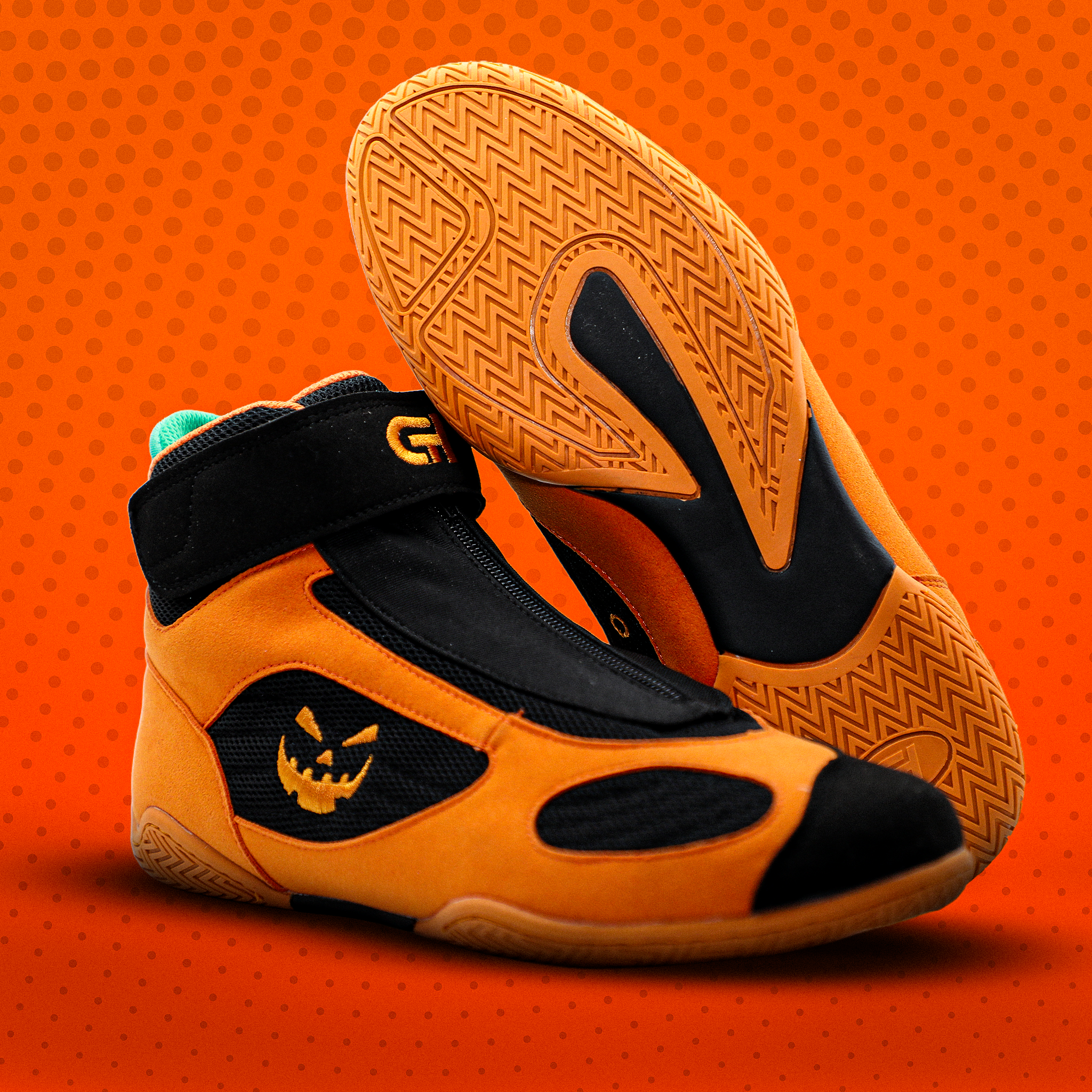 XXV Wrestling Shoe Jack-o'-Lantern – CH Gear XXV Wrestling Shoe Jack-o'-Lantern – CH Gear