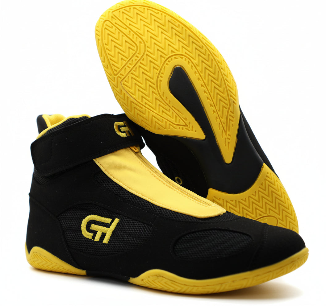 XXV Wrestling Shoe Black/Gold – CH Gear
