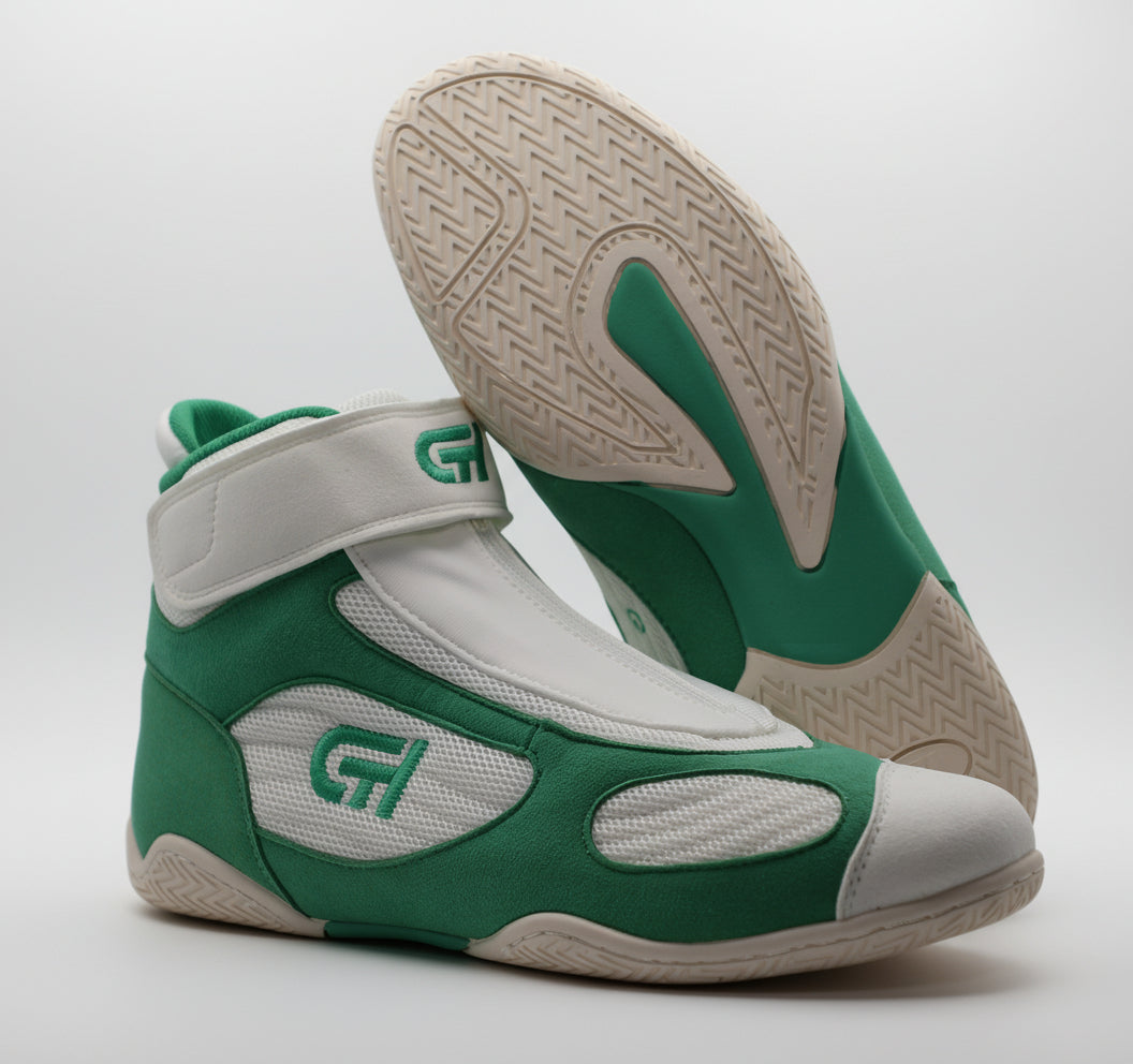 XXV Wrestling Shoe Green/White – CH Gear