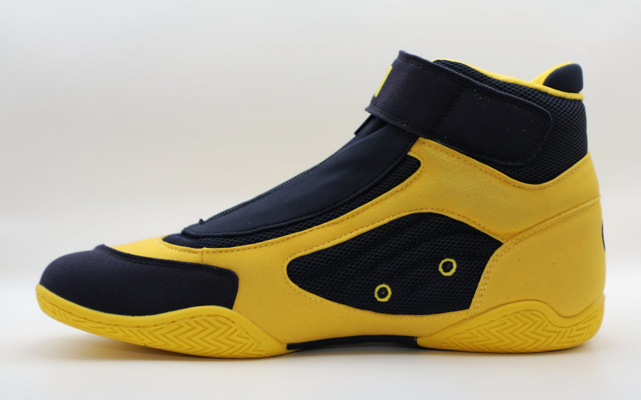 XXV Wrestling Shoe Navy/Yellow – CH Gear