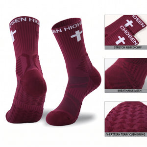 Maroon/White