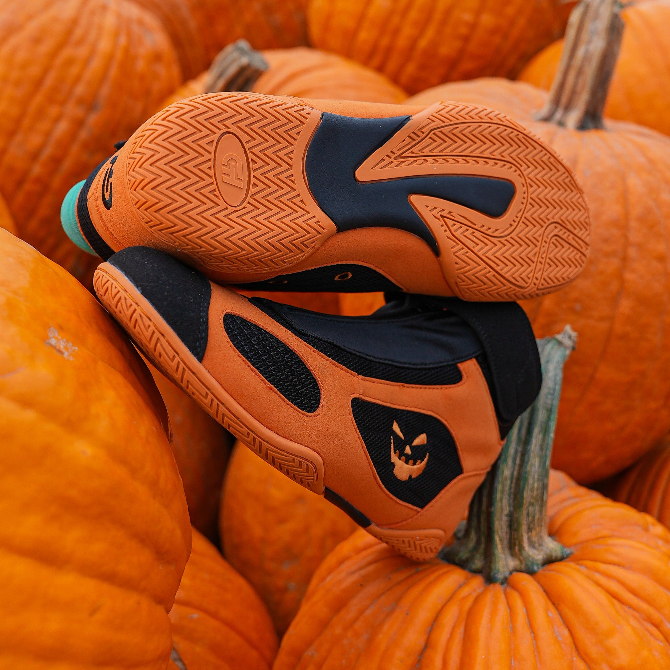 XXV Wrestling Shoe Jack-o'-Lantern