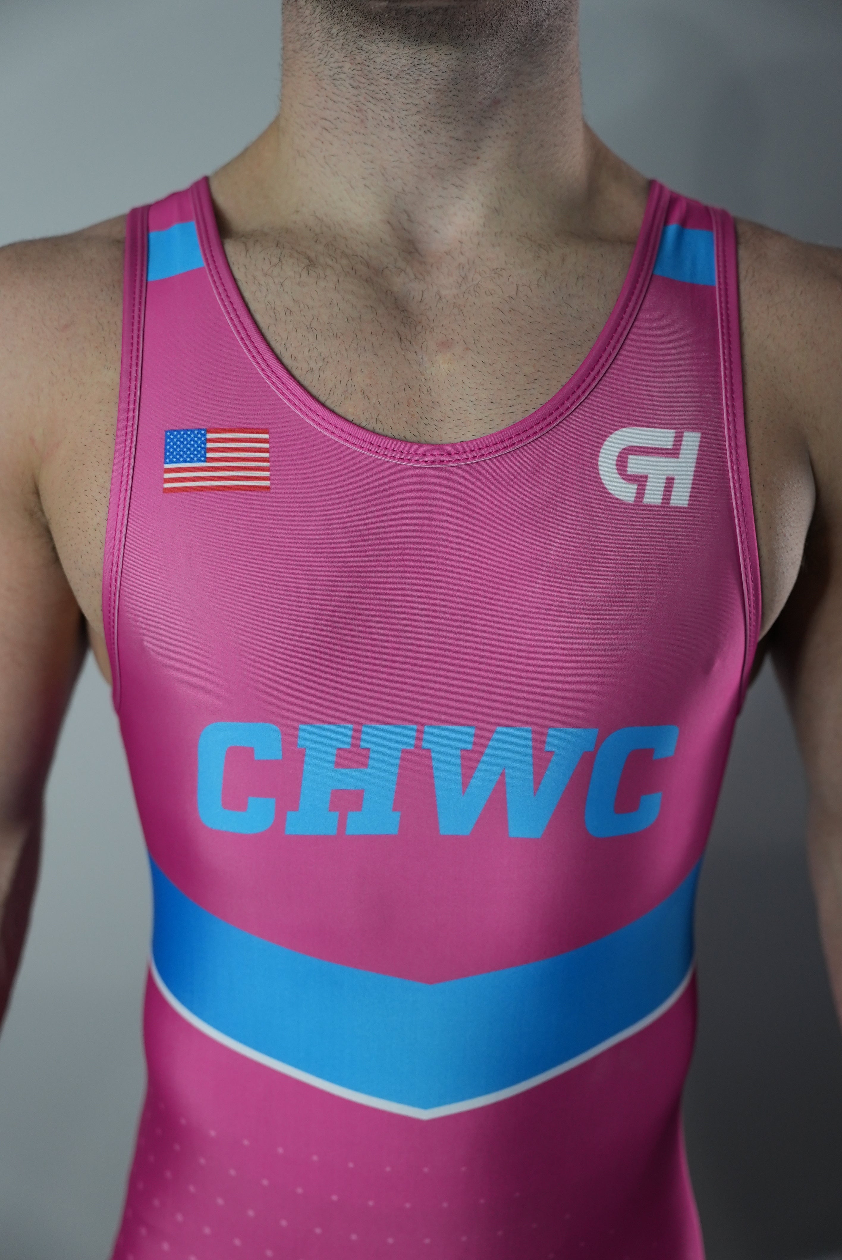 Chosen Higher Wrestling Club Singlet Cotton Candy Pink