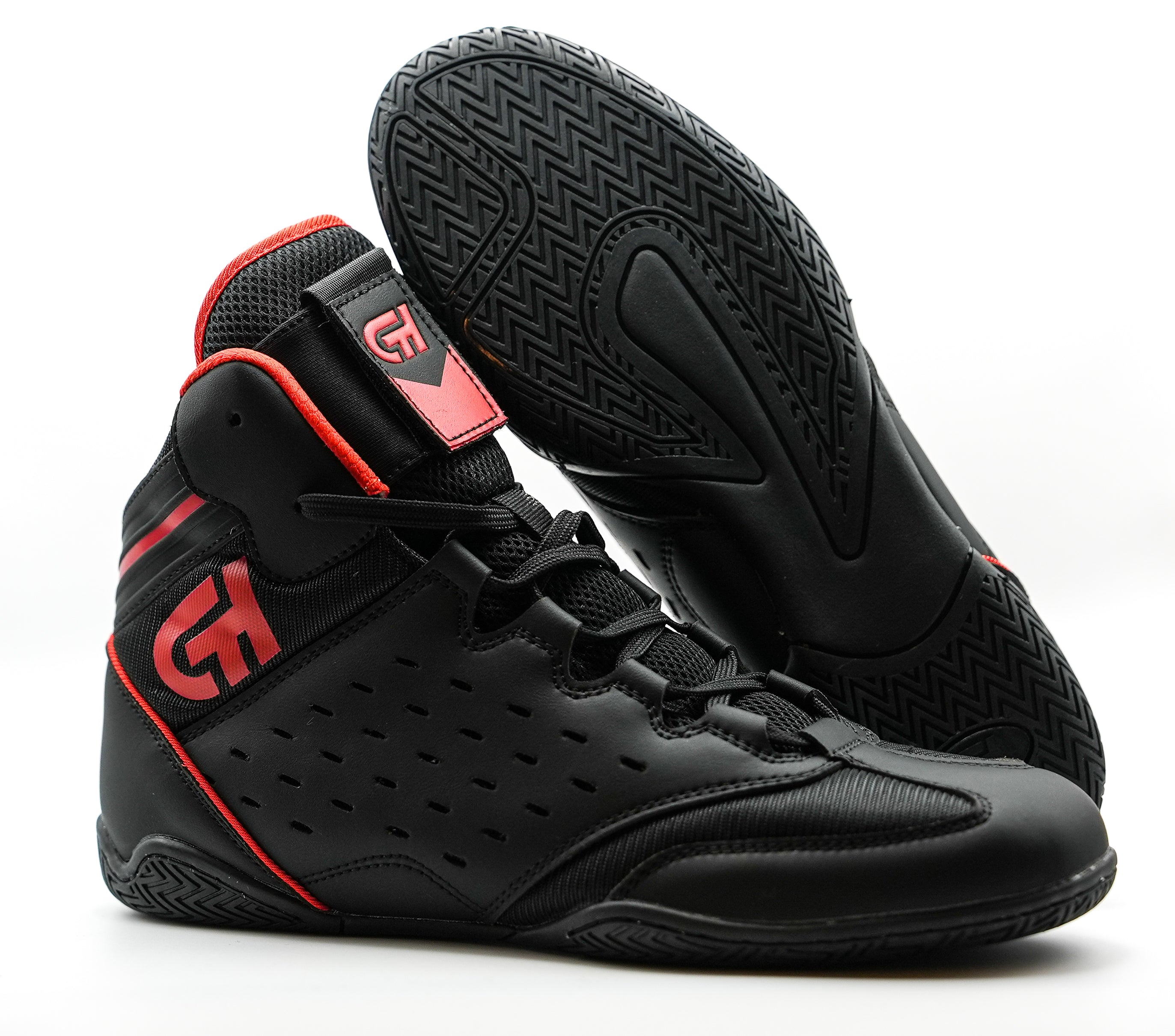 Revival Wrestling Shoe Black/Red