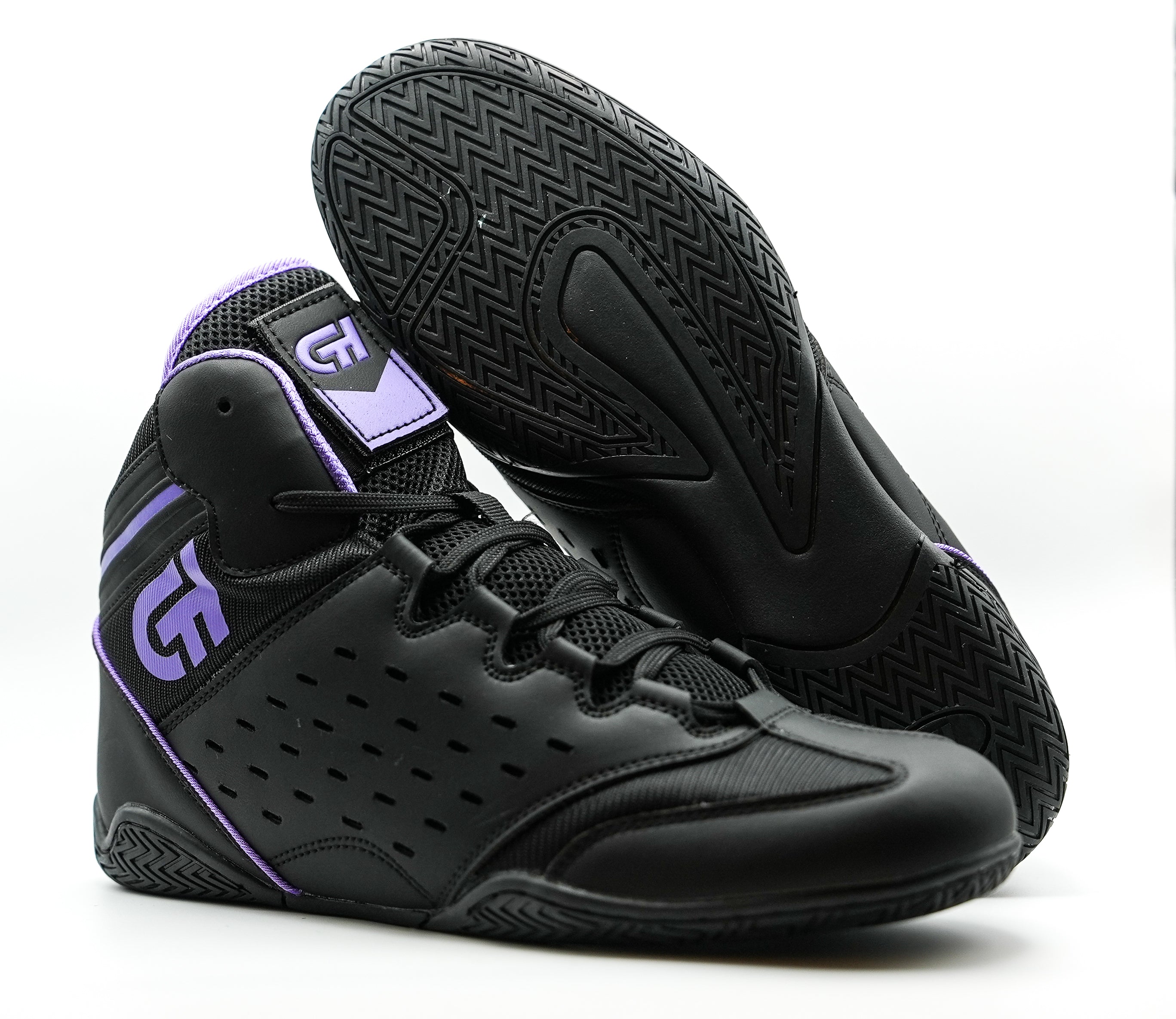 Revival Wrestling Shoe Black/Purple