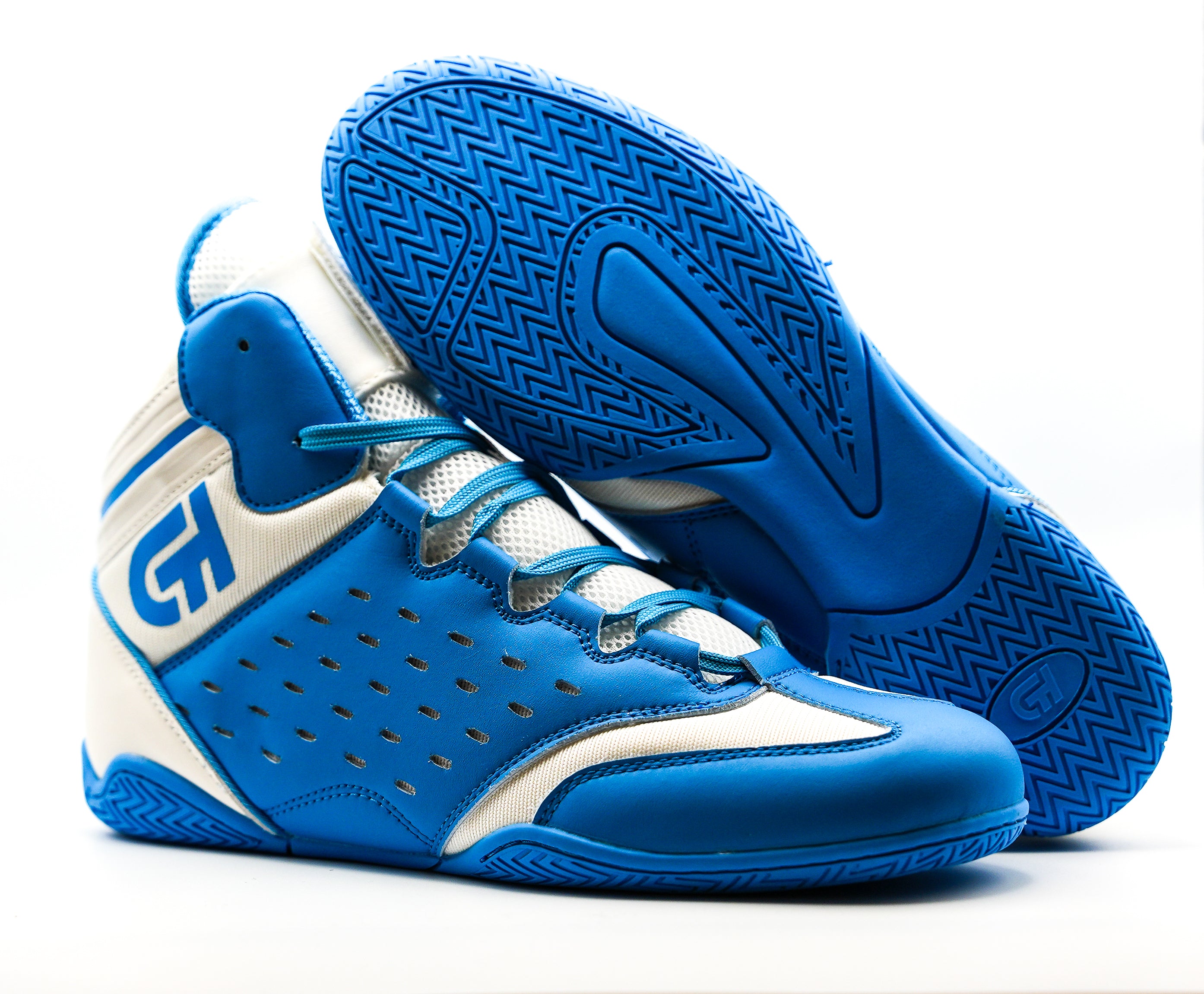 Revival Wrestling Shoe Blue/White