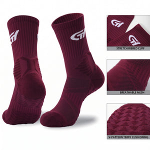 Maroon/White