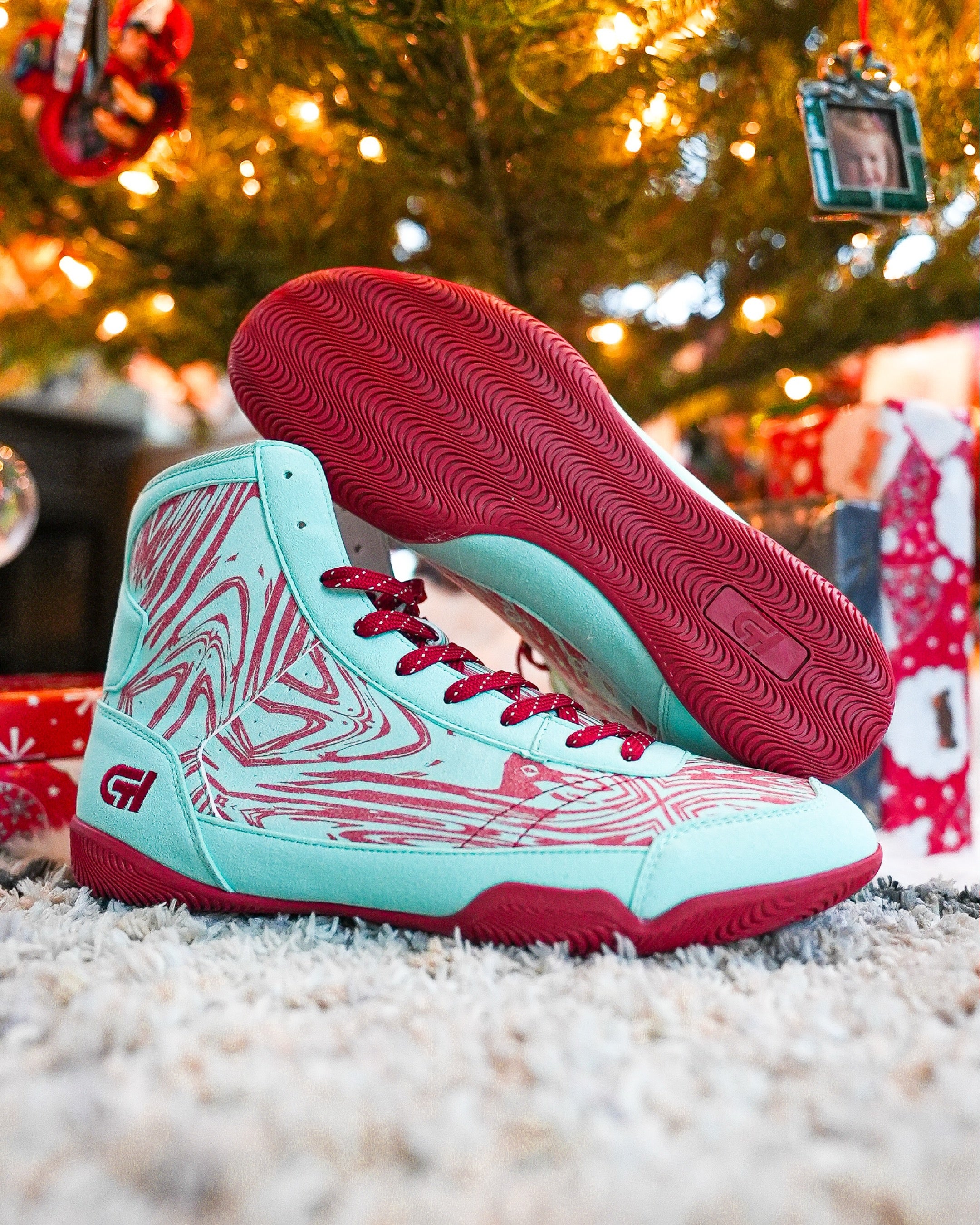Icy Cane Wrestling Shoe